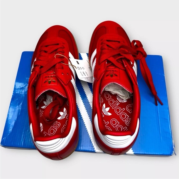 NEW Adidas Originals Samba OG Scarlet White IE6524 Women Size US6 UK4.5 Red - Picture 4 of 15